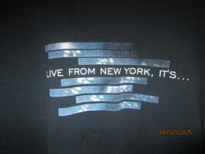 Vintage 2008 Live From New York It's SNL Promo T Shirt Black Pre Owned - Picture 1 of 5