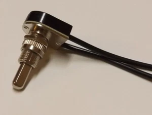 ON-OFF PUSH BUTTON NICKEL PLATED CANOPY SWITCH 5/8" SHANK NEW 40407NJB - Picture 1 of 4