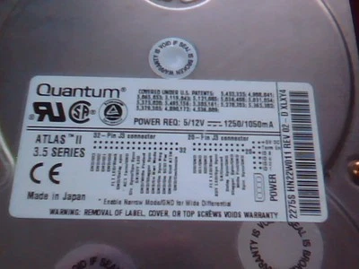Hard Disk Drive Quantum Atlas II HN22W011 HDD 2275S 02-D XLXY4 - Image 1 of 4
