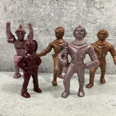 Lote De 5 Figuras De Acción De Plástico Duro Ajax Archer Space Ranger Años 50 De Colección Foto 1 de 4