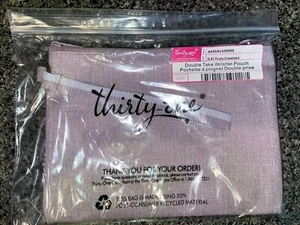 Thirty One 31 Thirty-One Gifts Double Take Handgelenktasche Neu mit Etikett lila Schraffur - Bild 1 von 1