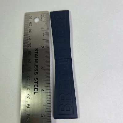 Authentic Breitling 160S Blue Rubber Strap Band 24-20mm - PLEASE READ - Image 1 of 4