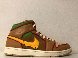 Nike Air Jordan 1 Mid SE Flax University Gold Sesame IB7403-224 Size 11.5 - Picture 1 of 8