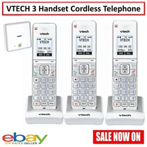 VTECH 3 Handset Cordless Home Phone Digital Telephone Office w/Answering Machine - Picture 1 of 11