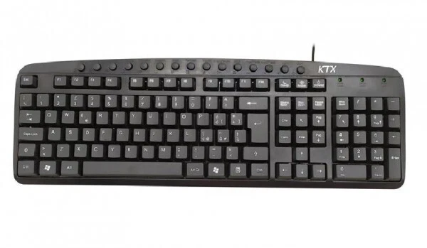 Ktx - Tastiera Kb-2105u USB multimediale Nera
