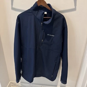 Columbia Ascender Softshell Front-zip Jacket Wind Water Men’s Size Medium - Picture 1 of 6
