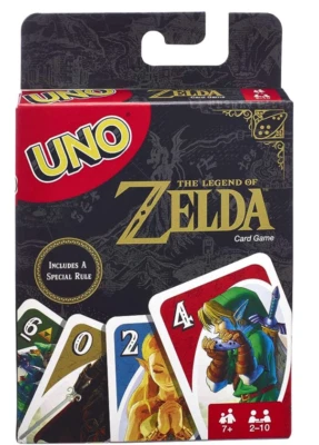 Mattel Games UNO The Legend of Zelda Card Game NEW - Image 1 of 3