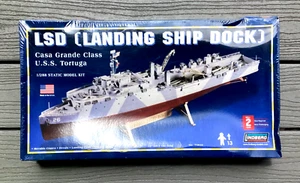 LINDBERG 1/288 WW II U.S.S TORTUGA L.S.D. LANDING SHIP DOCK MODEL KIT  70829 F/S - Picture 1 of 13