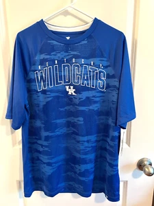 Fanatics Kentucky Wildcats Blue White Short Sleeve Shirt Men's Size Large - NEW - Picture 1 of 5