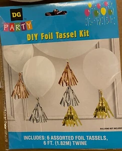 Foil Tassels Kit, DG party, DIY, gold silver copper foil. party supply - Bild 1 von 1