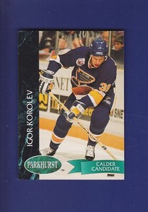 Igor Korolev RC 1992-93 Parkhurst NHL Hockey #158 (MINT) St. Louis Blues