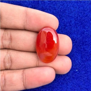 Carnelian Stone Natural Orange Carnelian Cabochon Loose Gemstone 34 Cts. ME-9253 - Picture 1 of 3