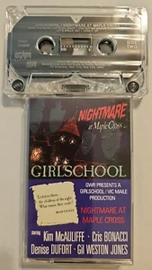 Girlschool - Nightmare At Maple Cross Cassette 1986 GWR Records Heavy Metal - Picture 1 of 7