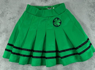 Minifalda Spencers Mujer Pequeña Día de San Patricio Verde Plisada Trébol Irlandés Foto 1 de 4