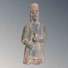 Middle Eastern Ceramic Statue, Oriental Figure, Home Decor Accent, Unique Art