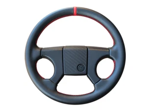NUEVO CUERO Volante VW Volkswagen T4 T3 Golf 1 2 II MK1 MK2 GTI VR6 Jetta - Picture 1 of 14