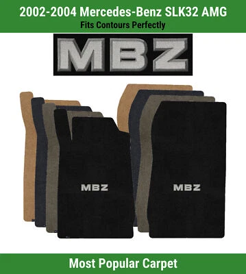 Alfombrillas delanteras Lloyd Ultimat para Mercedes-Benz SLK32 AMG del 02-04 con apliques MBZ Foto 1 de 4