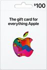 Apple $100 Gift Card, Physical Card, Free Shipping ITunes, IPad, IPhone For Sale