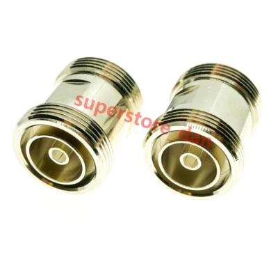 1Pcs 7/16 DIN Female to 7/16 Female L29  jack in series RF adapter connector F/F - Image 1 of 4