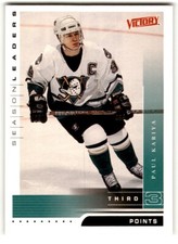 1999-00 Upper Deck Victory Leaders Paul Kariya #338 Anaheim Mighty Ducks