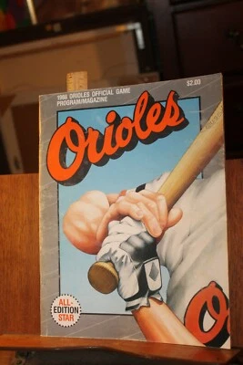 Vintage MLB 1988 Baltimore Orioles All Star Edition Program  - Image 1 of 2