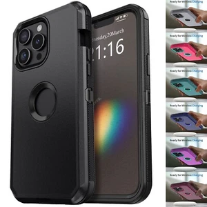 For Apple iPhone 13/13 Pro/13 Pro Max Protective Case Hybrid Rugged Phone Cover - Picture 1 of 54