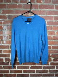 Nuevo con etiquetas Suéter Negro Marrón 1826 100% Cachemira 2 Capas Cuello en V Para Hombre Talla Pequeña NUEVO - Imagen 1 de 5