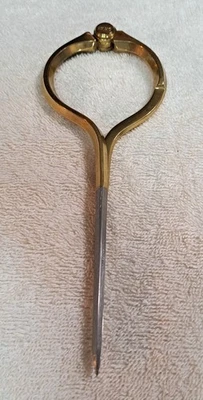 Vintage English  7” Brass & S/S  Nautical Navigational Map Divider Compass - Image 1 of 4