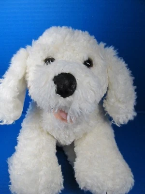 Build A Bear Kennel Pals White Curly 14" Long Poodle Mom Only Magnet Mouth Plush - Image 1 of 4