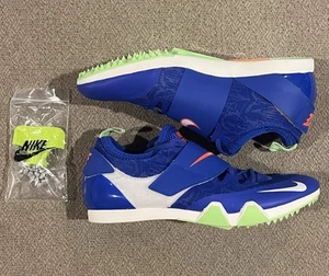 Nike Air Zoom LJ Long Jump Elite Track Spikes Blues Mens Size 9 CT0079-400 - Picture 1 of 13