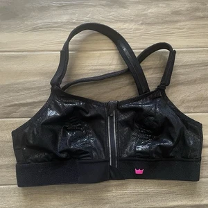 SheFit Sport BH Schlangenmuster schwarz luxuriös groß verstellbar anpassen - Bild 1 von 3