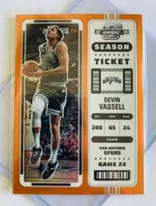 DEVIN VASSELL ~ 17/49 ~ 2022 Contenders Optic #73 ~ Dauerkarte orange /49m - Bild 1 von 3