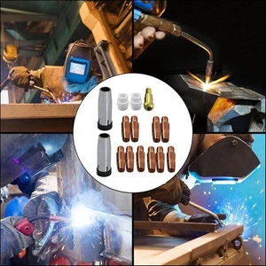For Professional Use 14 Piece Tips Set Welding Torch Parts M6 Internal Thread - Picture 1 of 11