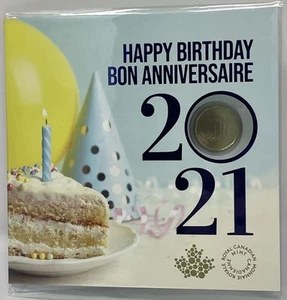 2021 Canada Happy Birthday 5 Coin Set With Special Loon Dollar. 2021-36C - Foto 1 di 3