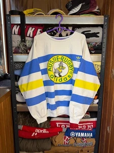 Vintage 80s Adidas Aussie Rugby Crewneck Rare - Bild 1 von 17