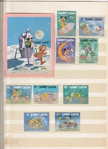 SAINTE LUCIE LOT BLOC ET TIMBRES NEUFS WALT DISNEY 1979 ETAT EXCELLENT - Imagen 1 de 1
