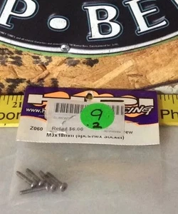 HPI Z060 Titanium TP Binder Head ScrewsM3x18mm,Hex Socket NewInPackage🇺🇸Shipp - Picture 1 of 3