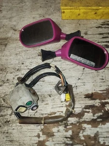 95Kawasaki 750 Sts Left Right Mirror W Trim Kill Start Switch Used Unknown  - Bild 1 von 4