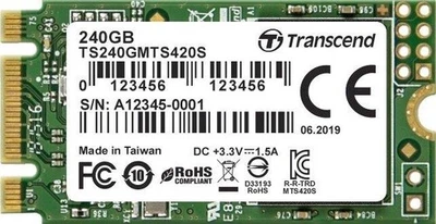 Transcend MTS420S 240 GB, M.2 SSD SSM - Bild 1 von 2