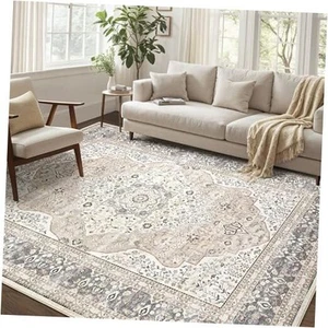 Washable Rug 9x12 Area Rugs for Living Room Bedroom Dining Room Home Office  - Picture 1 of 7