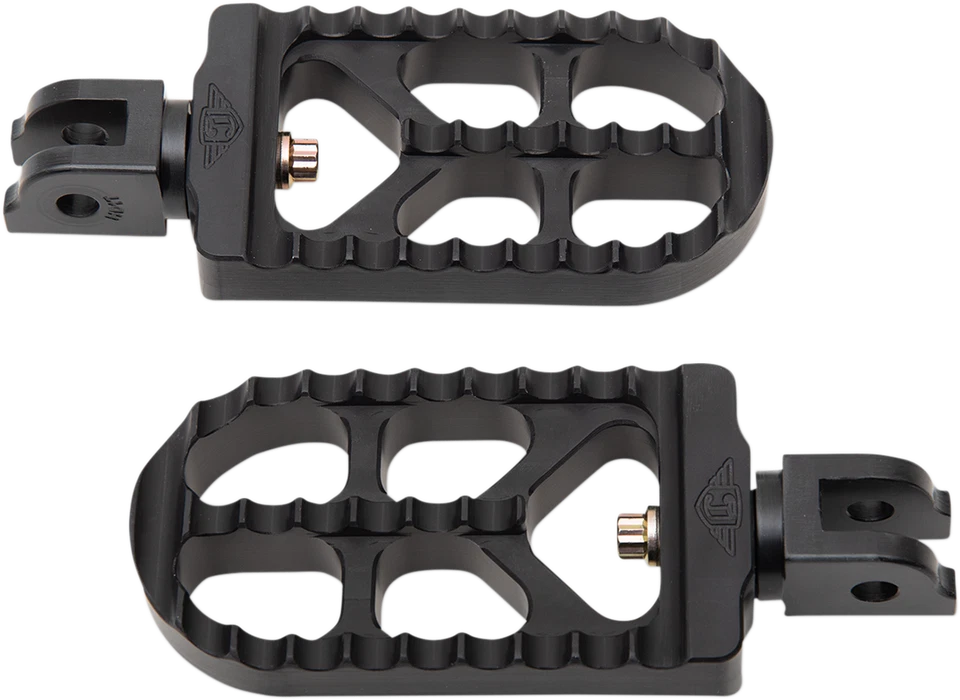 Регулируемые зазубренные подножки Joker Machine M8 Softail длинные черные 08-56-6B - Изображение 1 из 1