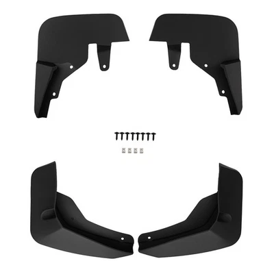 Juego de 4 protectores contra salpicaduras negros para Chevrolet Tahoe Suburban GMC Yukon XL 2021-2023 Foto 1 de 4