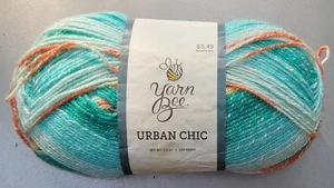 1 Knäuel Garn Biene Urban Chic Nadelkunst Garn mint/02 bunt - 3,5 oz 284 yd - NEU - Bild 1 von 7