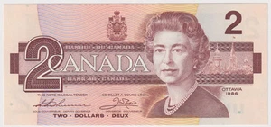 Canada 1986 2 Dollars P#94b Thiessen/Crow Uncirculated - Picture 1 of 1