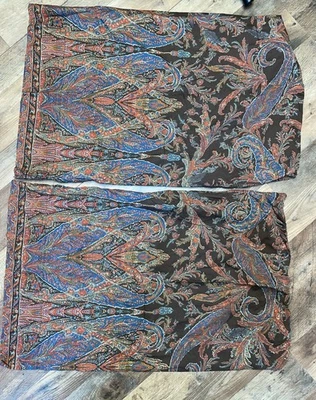 (2) Ralph Lauren Bedford Hunt Paisley standard pillow sham cases  - Image 1 of 4