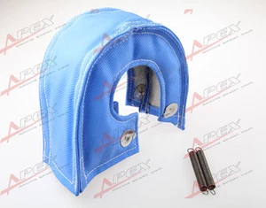 T25 T28 GT28 GT30 GT35 T37 T3 Exhaust Turbo Blanket Wrap Heat Shield Blue - Picture 1 of 6