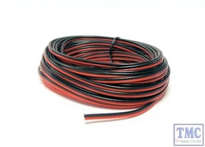 GM09RB Gaugemaster N/TT/HO/OO/O/G Scale Red/Black Twinned Wire 10m (14 x 0.15mm) - Picture 1 of 1