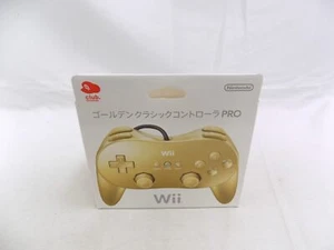 Brand New Nintendo Wii Club Nintendo Gold Classic Pro Controller - Picture 1 of 4