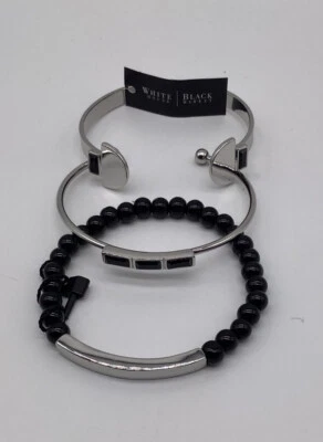 Juego de pulsera de tres piezas del mercado negro de la Casa Blanca nuevo con etiquetas Foto 1 de 3
