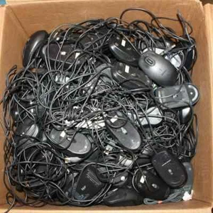 Lot of 100 USB Wired Optical Mice DELL HP Lenovo- Mixed major brands - Picture 1 of 3